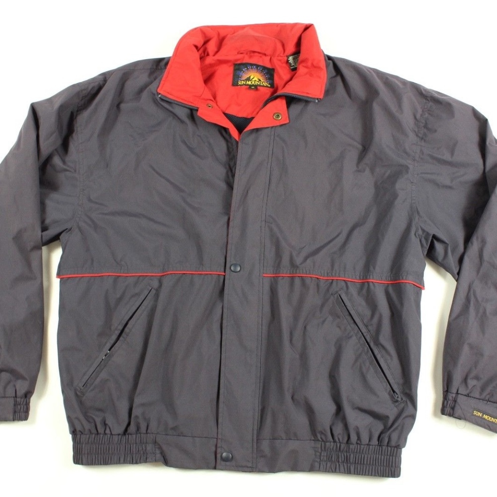 Sun Mountain Full Zip Golf Jacket Blue Mens XL